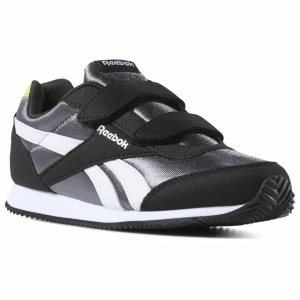 Adidasy Dziecięce Reebok Royal Classic Jogger 2 Czarne/Szare/Głęboka Zielone/Białe PL 58WVEAJ